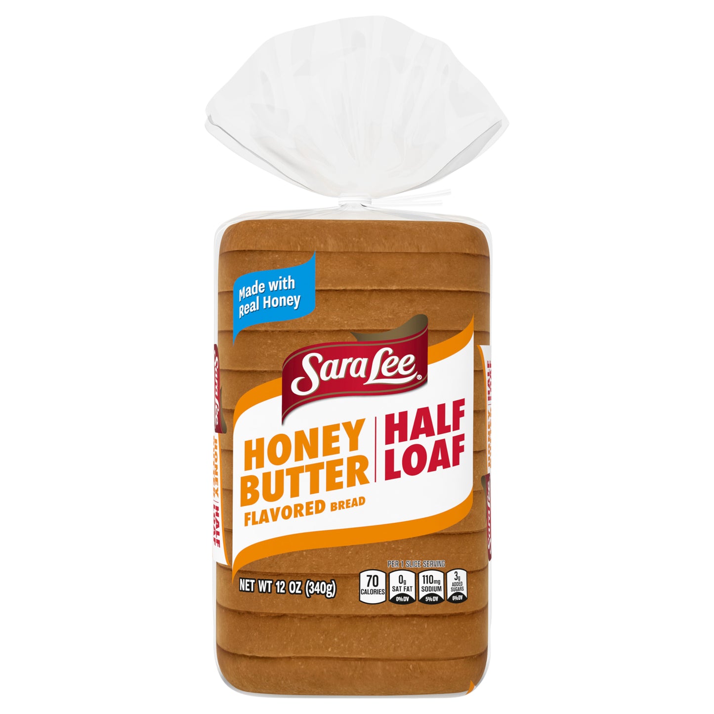 Sara Lee Honey Butter Bread, Half Loaf, 12 oz