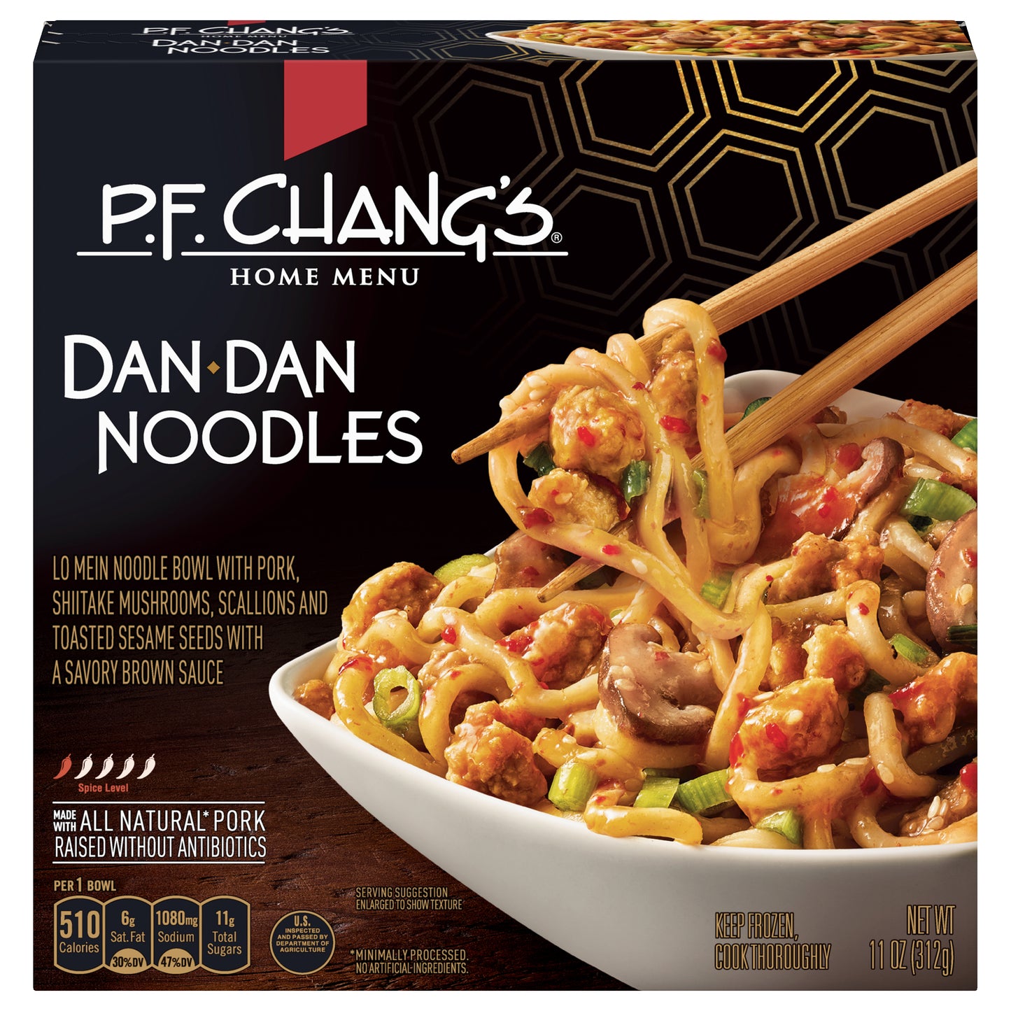 P.F. Chang's Home Menu Dan Dan Noodle Bowl, Frozen Meal, 11 OZ