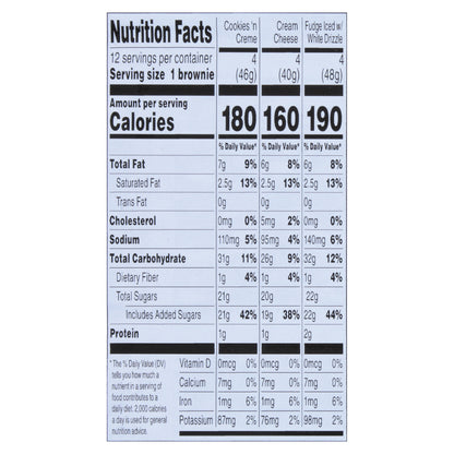 Sweet P's Bake Shop Trio Iced Brownies Brownie 16 oz