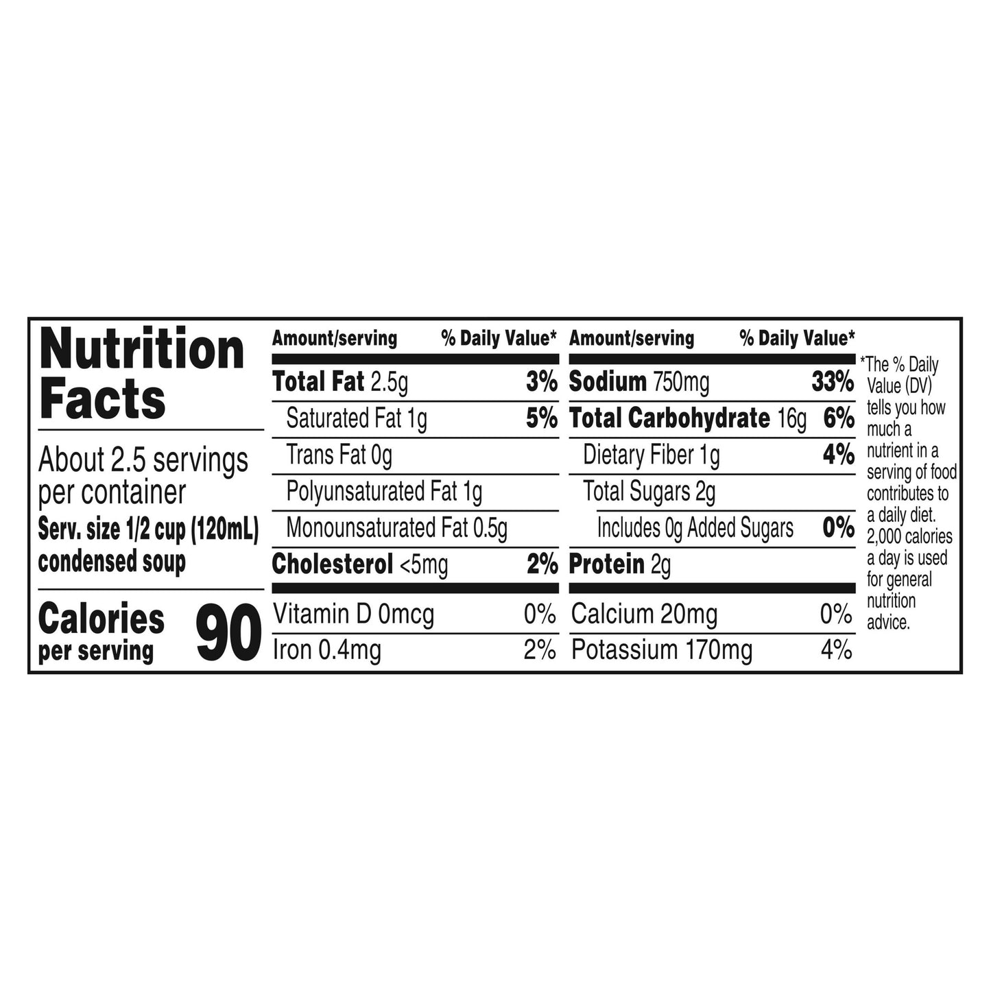 Campbell's Cream of Potato Condensed Soup 10.5 oz