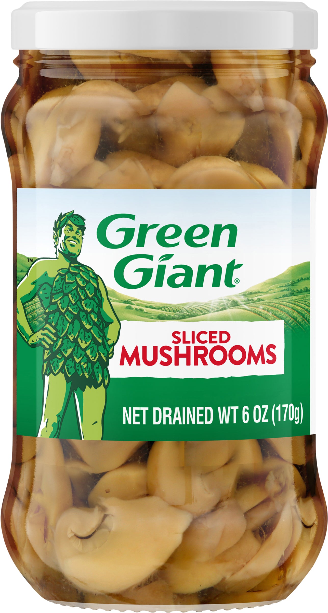 Green Giant Sliced Mushrooms, Drained Wt 6 oz