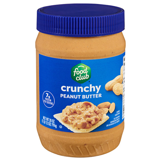 Food Club Crunchy Peanut Butter 28 oz