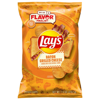 Lay's Potato Chips Bacon Grilled Cheese 7 3/4 Oz