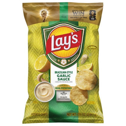 Lay's Potato Chips Brazilian Style Garlic Sauce, 7 3/4 Oz