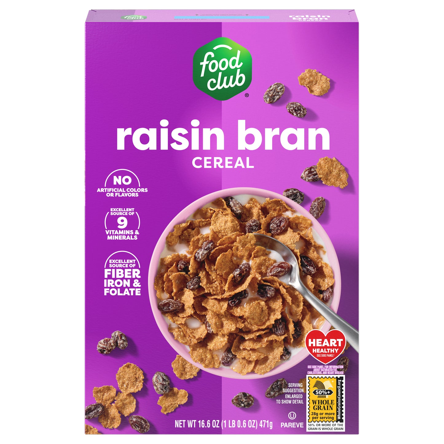 Food Club Raisin Bran Cereal 16.6 oz