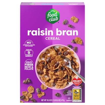 Food Club Raisin Bran Cereal 16.6 oz