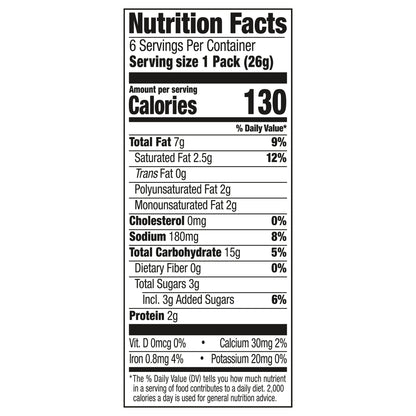 Lance Captain's Wafers Cream Cheese & Chives Sandwich Crackers 6 - 4 Packs