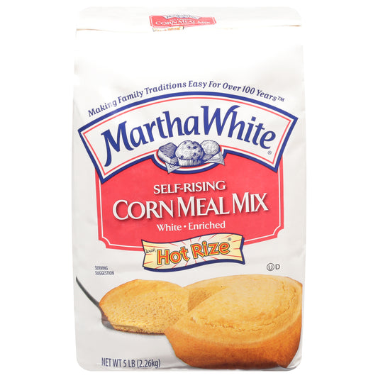 Martha White Self-Rising White Enriched Corn Meal Mix with Hot Rize 5 lb
