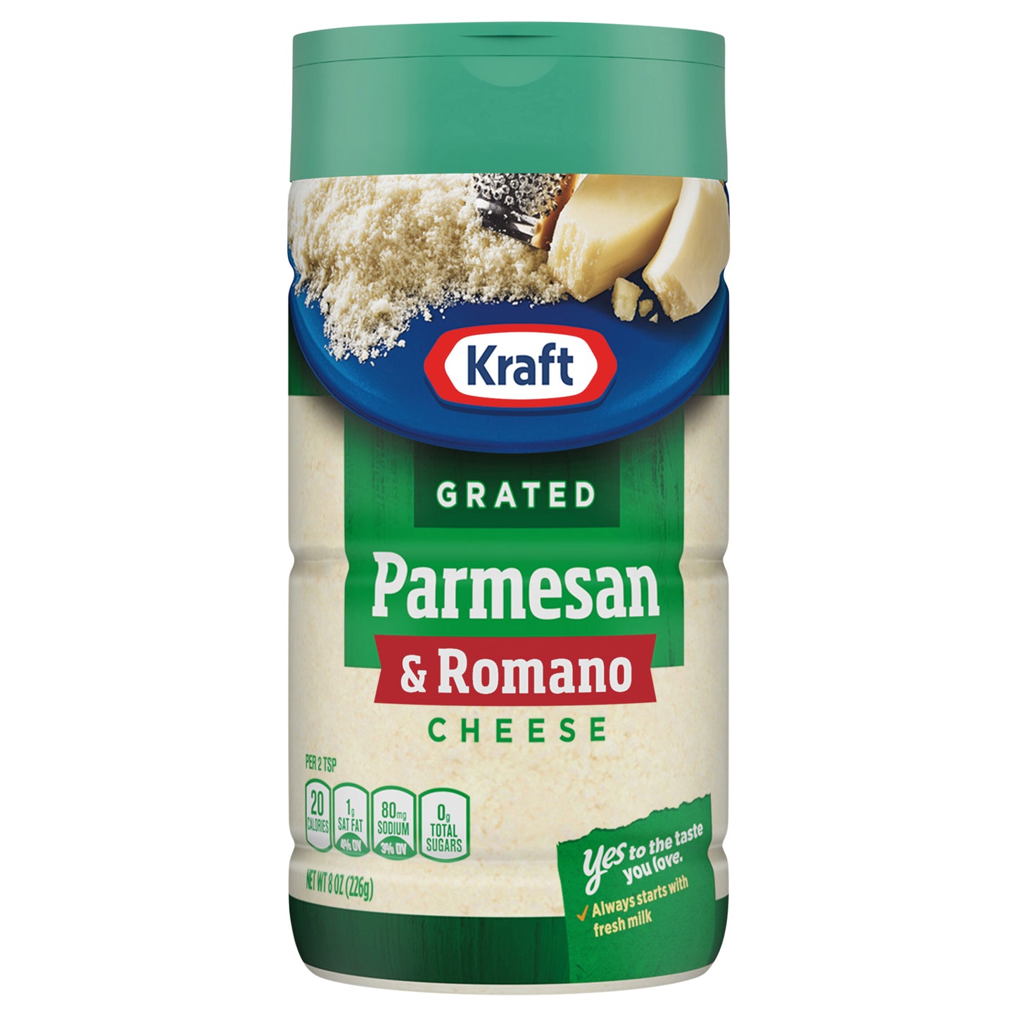 Kraft Parmesan & Romano Grated Cheese, 8 oz Shaker