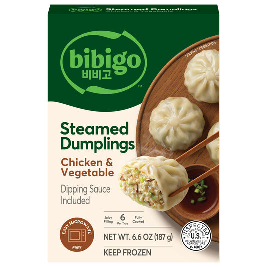 Bibigo Steamed Chicken & Vegetable Dumplings 6.6 oz
