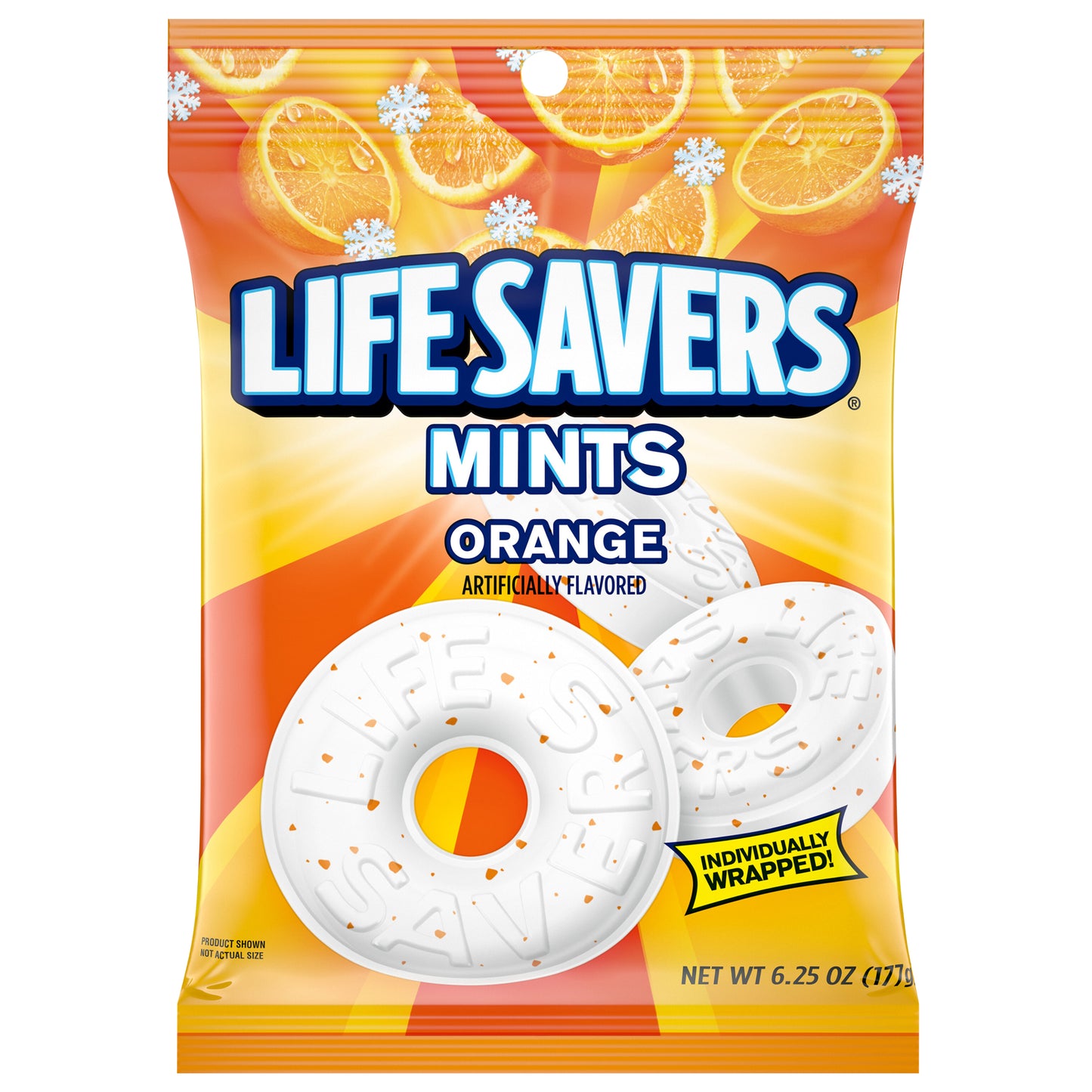 LIFE SAVERS Orange Mints Hard Candy, 6.25-Ounce Bag