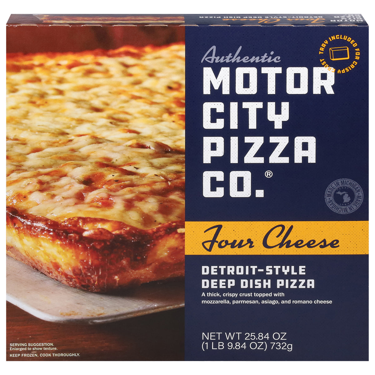 Motor City Pizza Co. Detroit-Style Deep Dish Four Cheese Pizza 25.84 oz