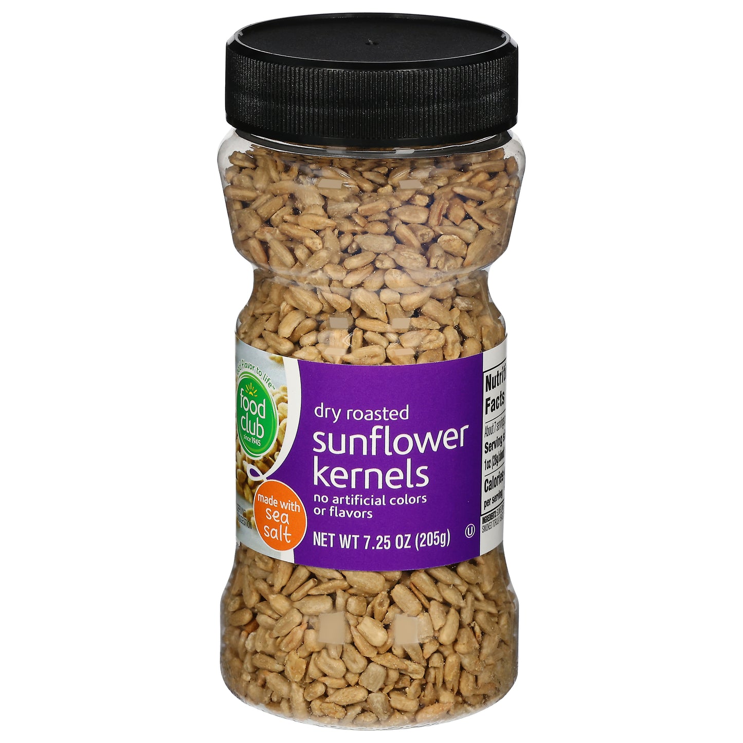 Food Club Dry Roasted Sunflower Kernels 7.25 oz