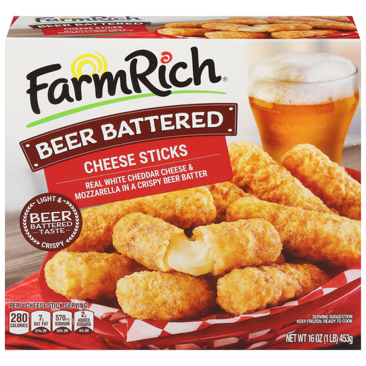 Farm Rich Beer Battered Cheese Sticks 16 oz