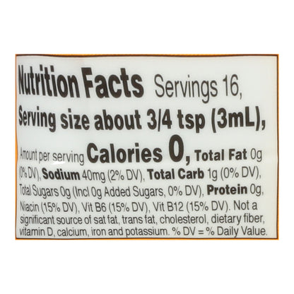 Food Club Orange Tangerine Liquid Beverage Enhancer 1.62 fl oz
