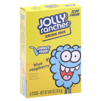 Jolly Rancher Zero Sugar 6 Pack Blue Raspberry Drink Mix 6 ea