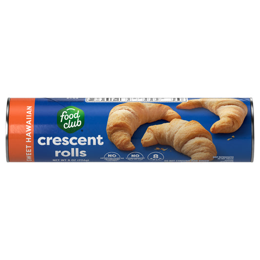 Food Club Sweet Hawaiian Crescent Rolls 8 ea