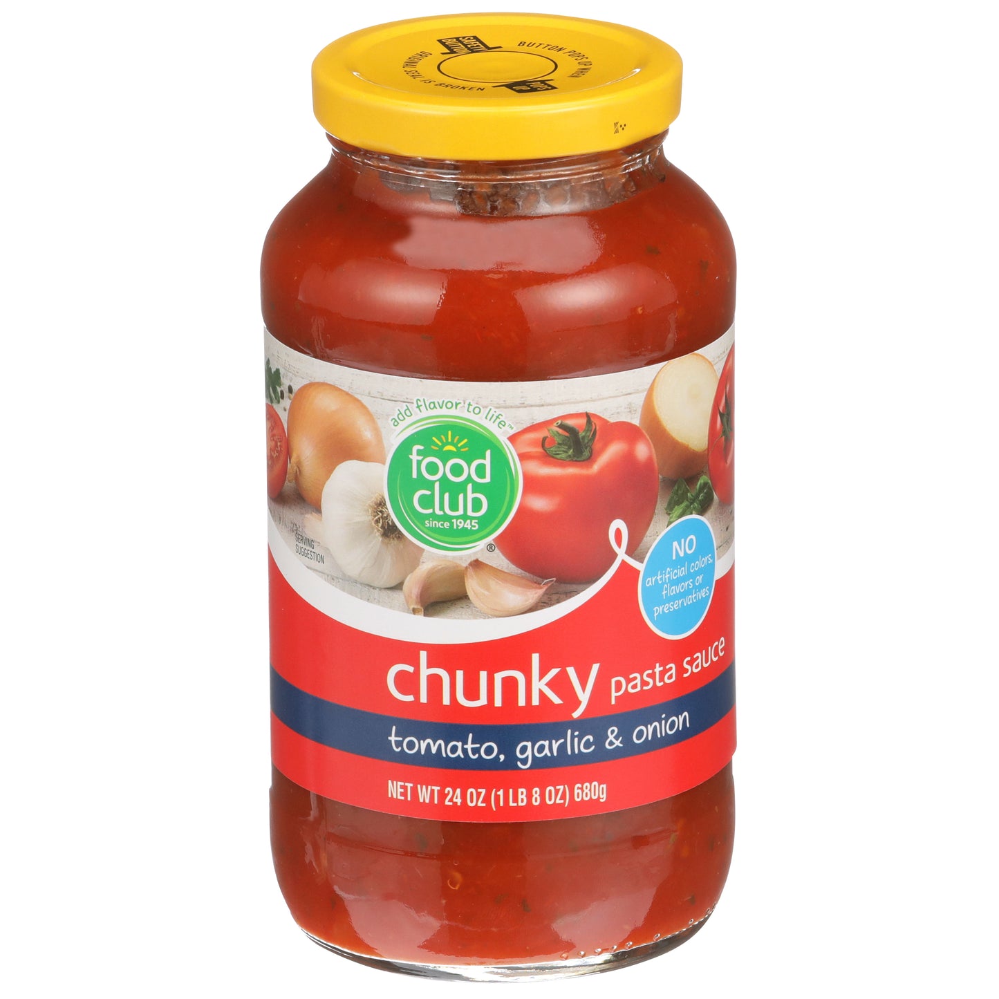 Tomato, Garlic & Onion Chunky Pasta Sauce