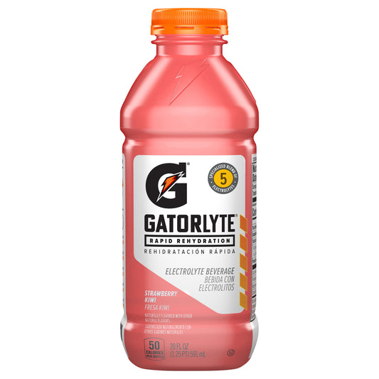 Gatorade Gatorlyte Rapid Rehydration Electrolyte Beverage Strawberry Kiwi 20 Fl Oz