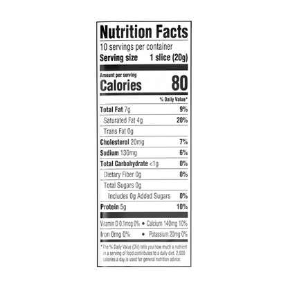 Food Club Sliced Medium Cheddar Cheese 10 ea