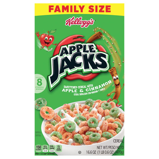 Kellogg's Apple Jacks Breakfast Cereal Original, 16.6 oz