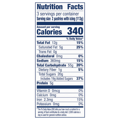 Pillsbury Boston Cream Toaster Donut Pastries 6 Count, 12 OZ