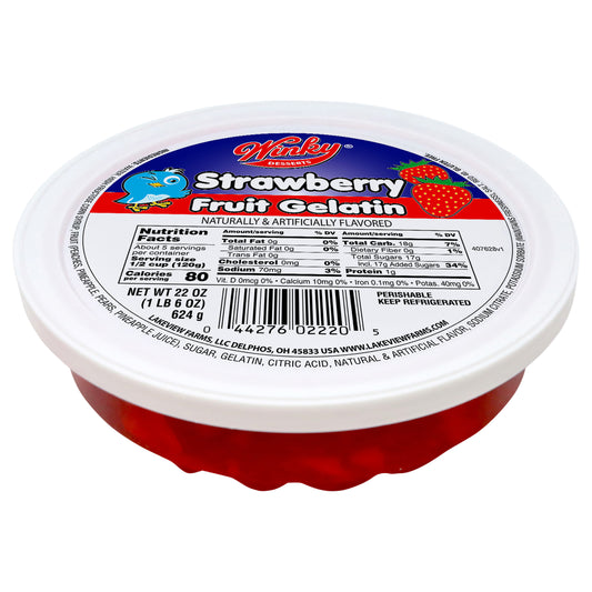 Winky Strawberry Fruit Gelatin 22oz