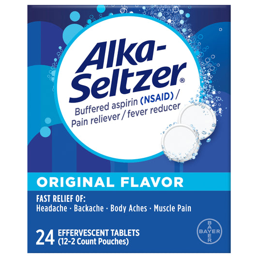 Alka-Seltzer Original Effervescent Tablets, 24ct