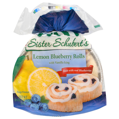 Sister Schubert's Lemon Blueberry Rolls with Vanilla Icing 18 oz