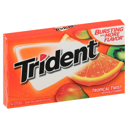 Trident Sugar Free Tropical Twist Gum 14 ea