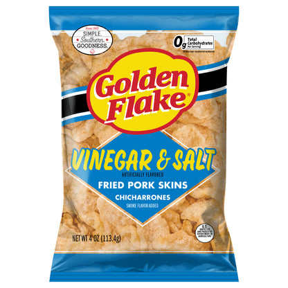 4 oz Golden Flake Vinegar & Salt Pork Rind