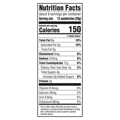 RITZ Bits Peanut Butter Sandwich Crackers, 8.8 oz