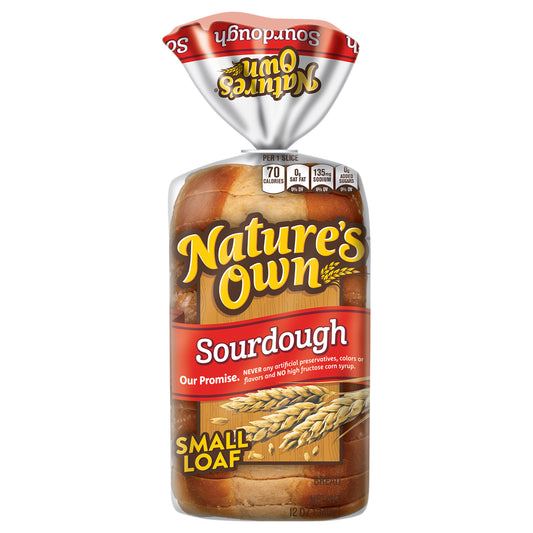 Nature's Own Sourdough, Small Loaf Size, Sliced Sourdough Sandwich Bread, 12 oz Loaf