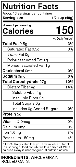 Old Fashioned Oats