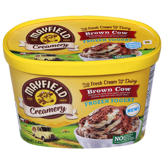 Mayfield Creamery Brown Cow Frozen Yogurt 1.5 qt