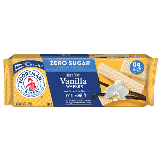 VOORTMAN Bakery Zero Sugar Vanilla Wafers 9 oz