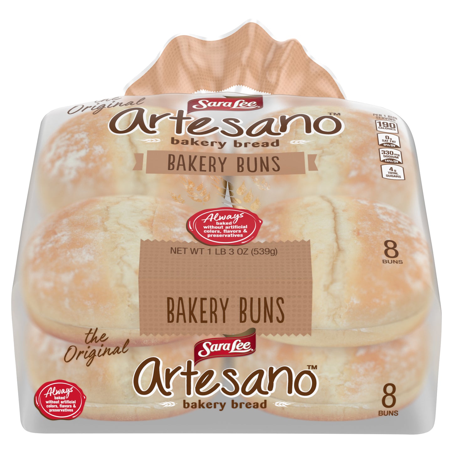 Sara Lee Artesano Bakery Rolls, 8 count, 19 oz