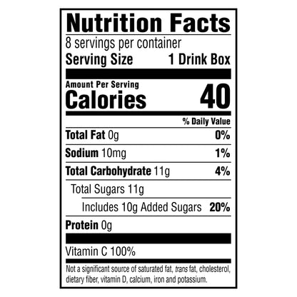 Hi-C Boppin Strawberry Cartons, 6 fl oz, 8 Pack