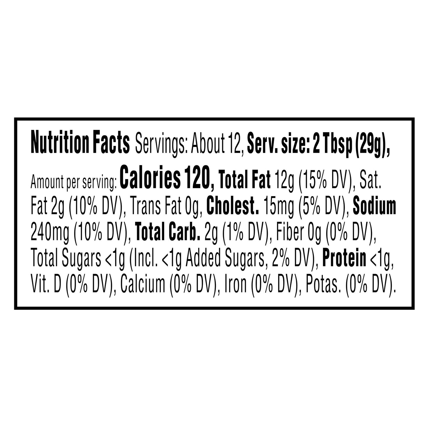 Taco Bell Creamy Baja Sauce, 12 fl oz Bottle