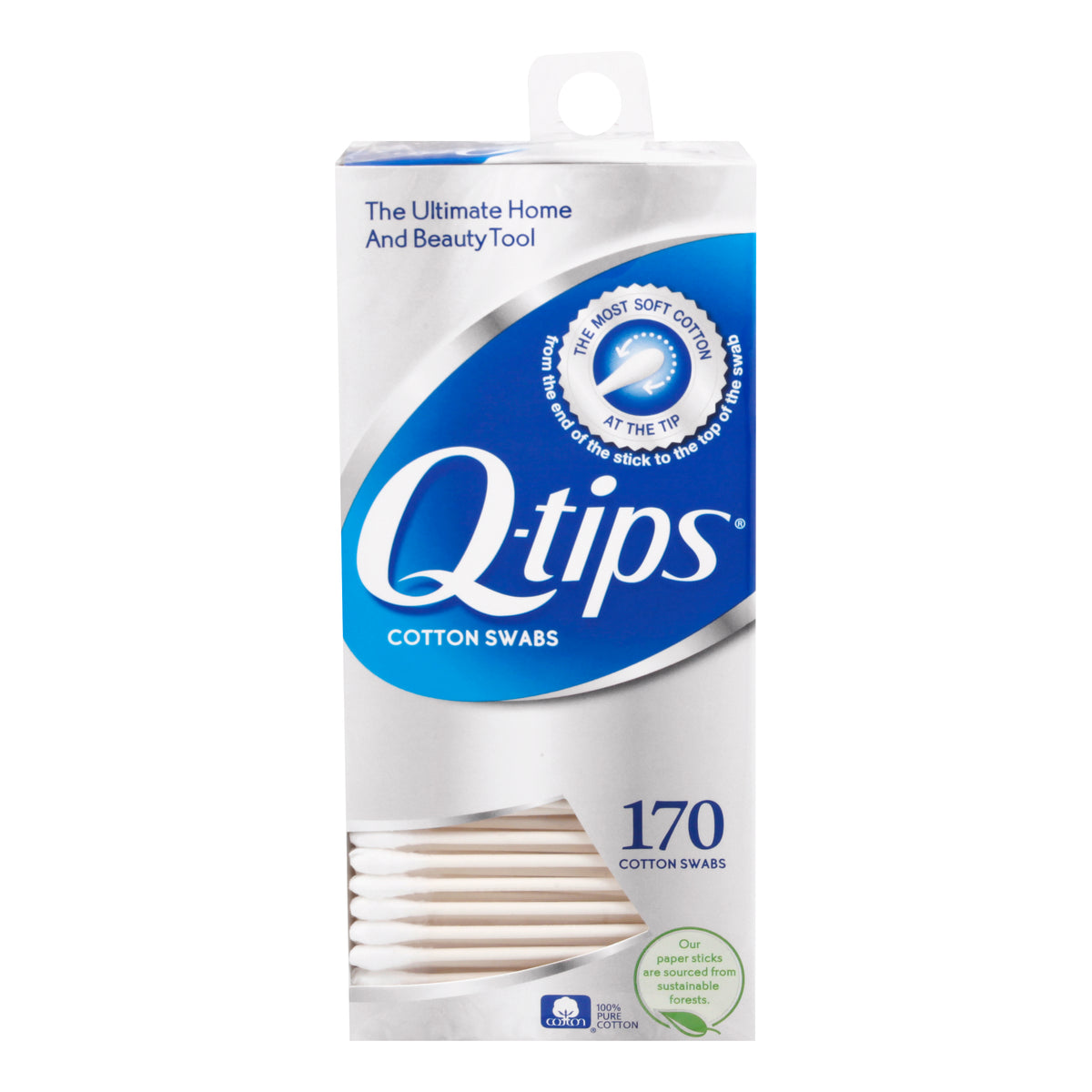 Q Tips Cotton Swabs 170 ea
