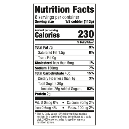 Dolly Parton's Biscuit Batter Peach Cobbler Family Size Frozen Dessert, 32 oz.