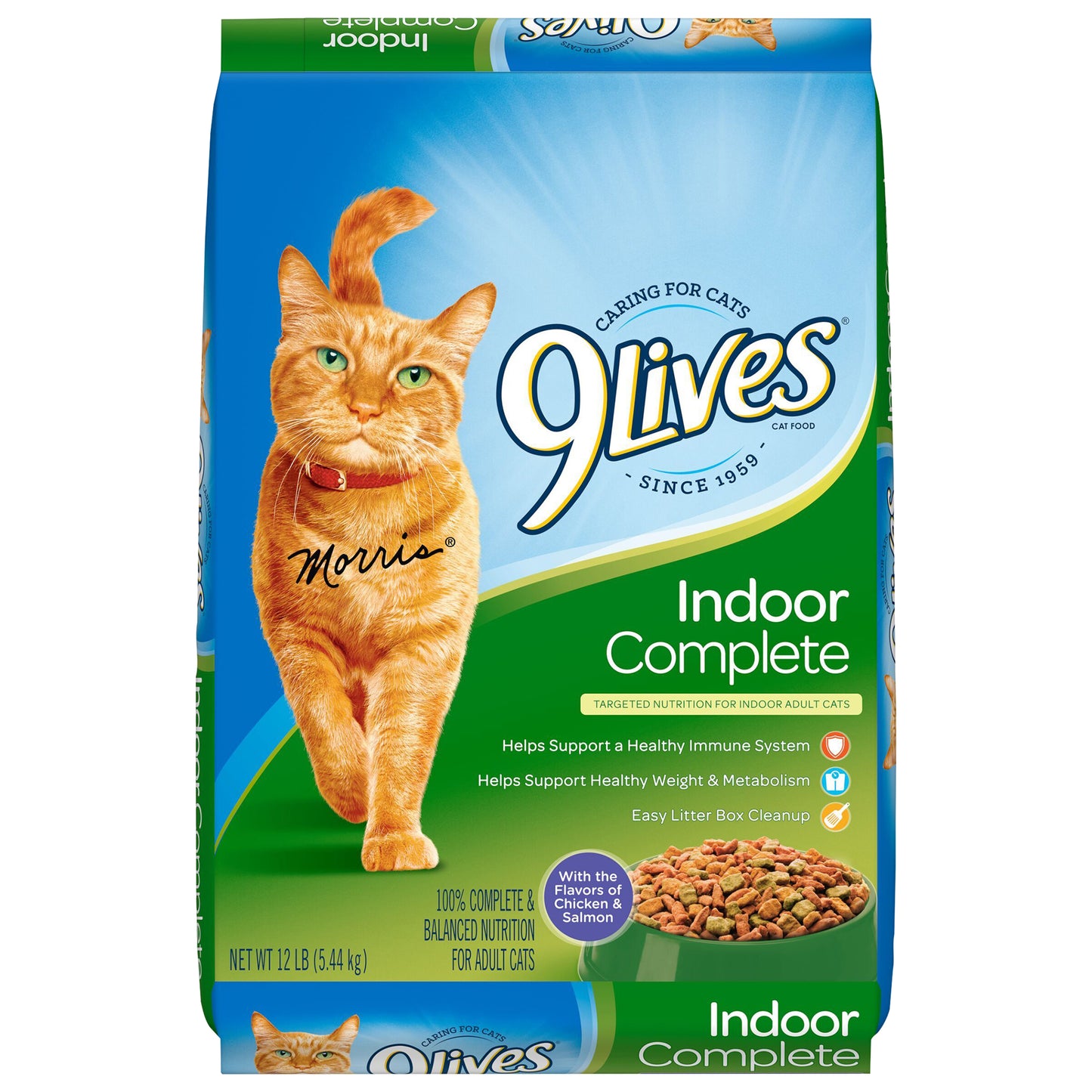 9Lives Indoor Complete Dry Cat Food, 12-Pound Bag