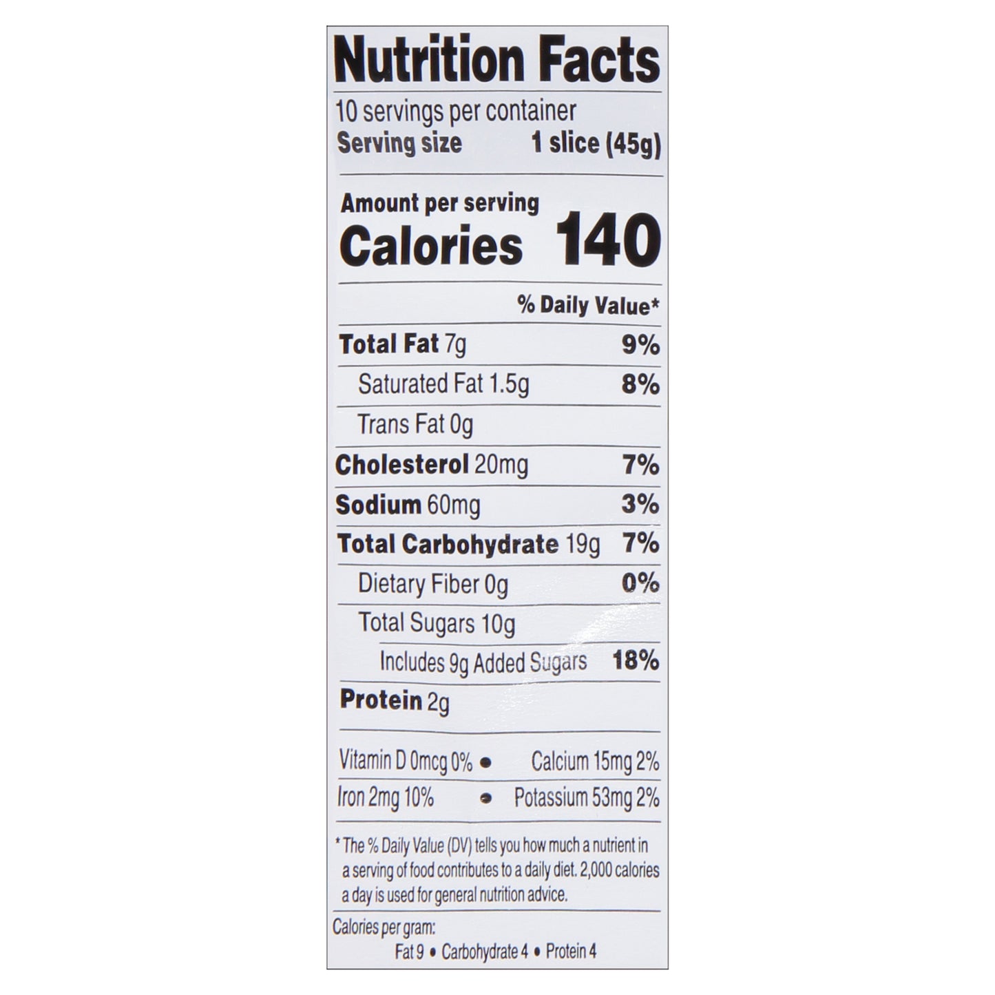 Sweet P's Bake Shop Sliced Blueberry Creme Cake 16 oz
