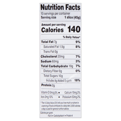 Sweet P's Bake Shop Sliced Blueberry Creme Cake 16 oz