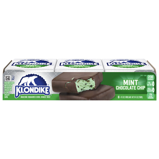 Klondike Mint Chocolate Chip Frozen Dairy Dessert Bars