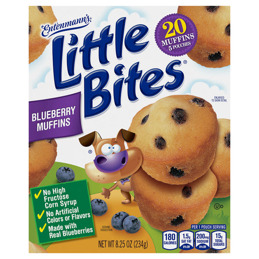 Entenmann's Little Bites Blueberry Mini Muffin Pouches