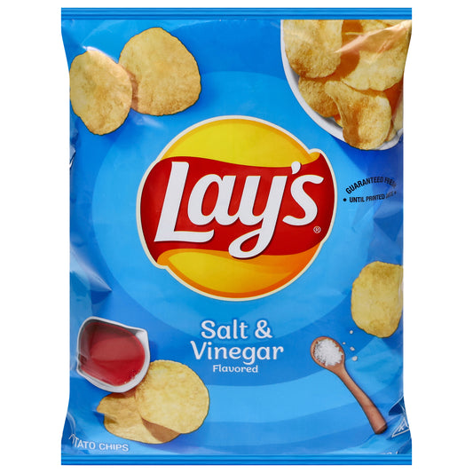Lay's Salt & Vinegar Flavored Potato Chips 2.5 oz