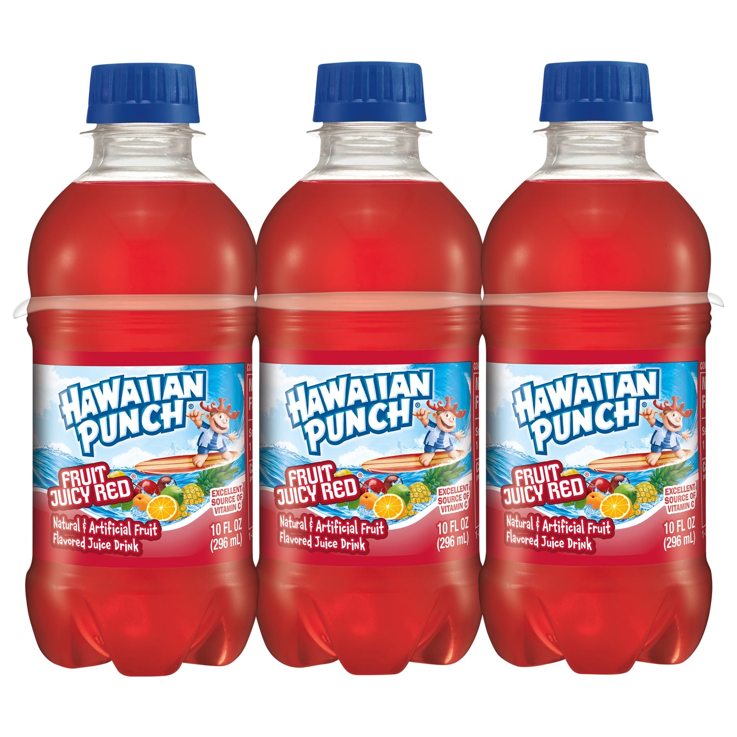 Hawaiian Punch Fruit Juicy Red Juice Drink 6 - 10 fl oz Bottles