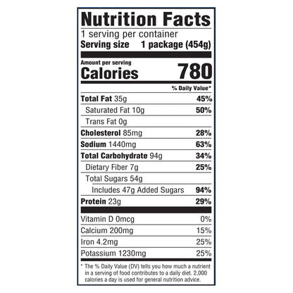 Hungry Man Boneless Pork Patties Frozen Dinner, 16 oz.