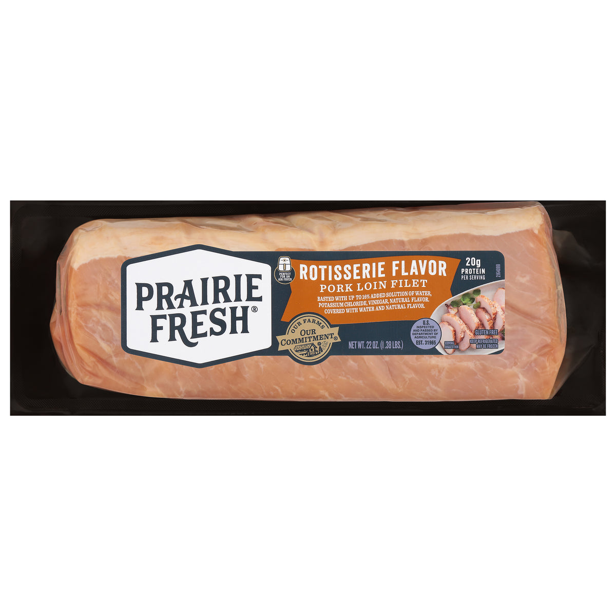 Prairie Fresh Rotisserie Flavor Pork Loin Filet 22 oz